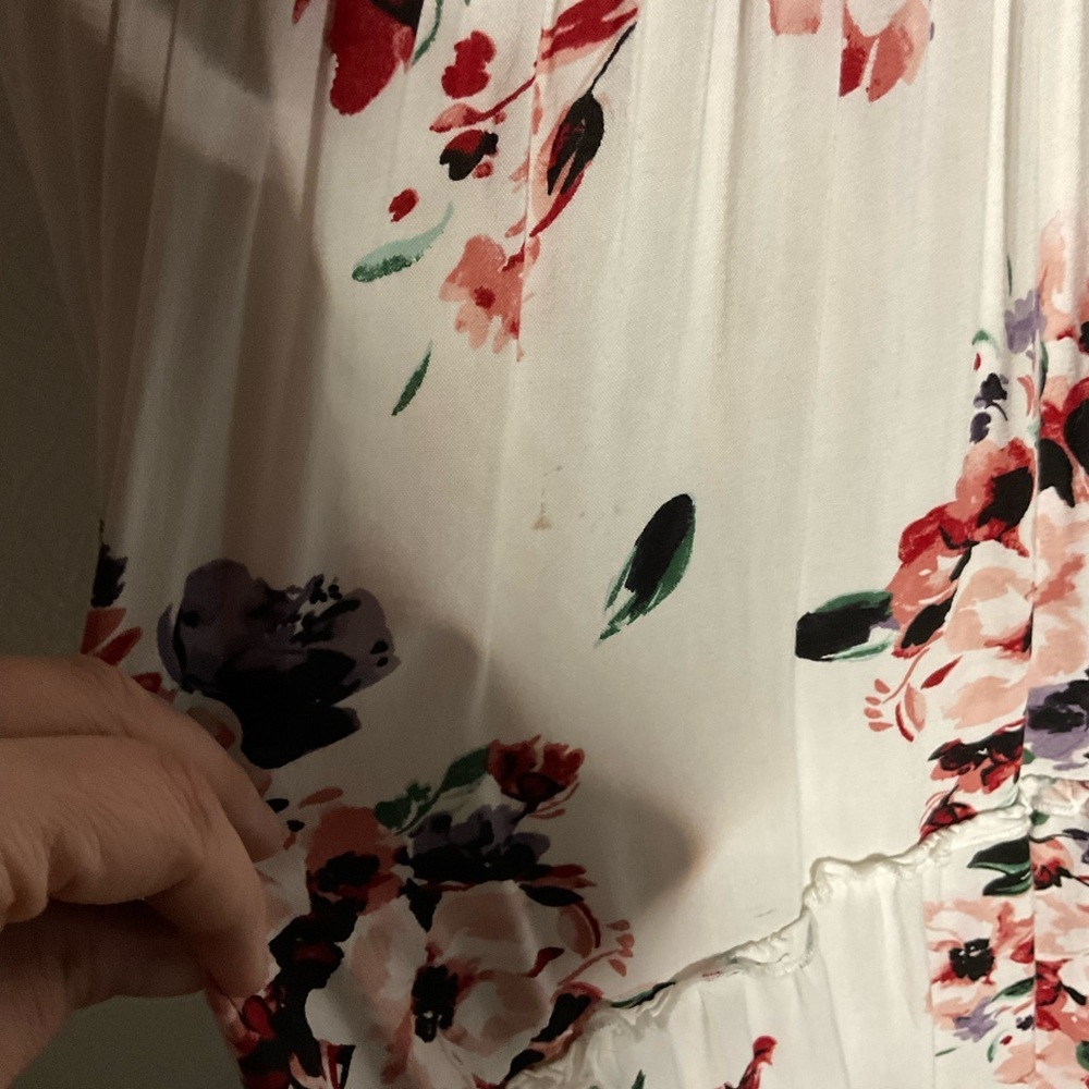 Torrid white floral maxi dress - 1X - Picture 6 of 6